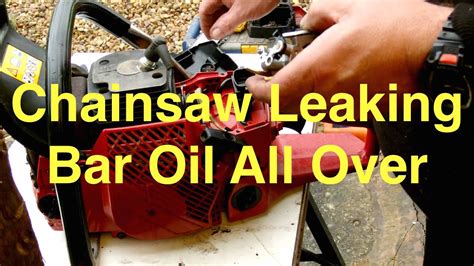 craftsman chainsaw bar oil leak|Why Your Chainsaw Leaks Bar Oil: Fixes and Maintenance Tips